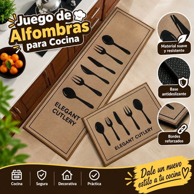 Alfombras de cocina Set de 2 piezas en 5500cup( Medidas: Chica: 40x60cm  Grande: 40x120cm ) - 6/6