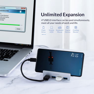 REGLETA USB MARCA ORICO 3.0 (4 PUERTOS) CON ALIMENTACION DE ENERGIA NEW A ESTRENAR 59251731 - Img 97800620