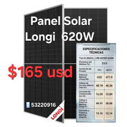 Panel Longi 620w, Inversores , baterías y más - Img 58417722