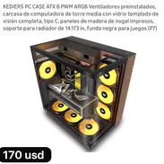 -Vendo Chasis Gaming KEDIERS P7 Flow Vision - Img 55617654