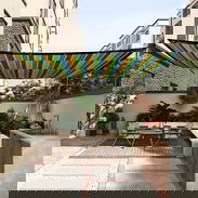 Refrescante, alegre y colorido ambiente con malla de 3 x 4m. - Img 50834054