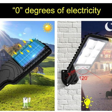 Lámpara solar para exterior con sensor de movimiento, impermeable IP65. Nueva! Sellada en su caja! - Img 118443933