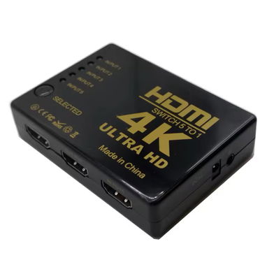 Distribuidor HDMI 5 en 1 Conecte 5 equipos a su televisor por un solo HDMI Con su control remoto!! - Img 90386082