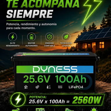 👑 BATERÍA LiFePO4 25.6V 100Ah (2560Wh) 👑 - 3/4