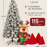 Árbol de Navidad Nevado 1.5 metros - Img 58062687