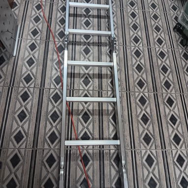 Escalera de Aluminio 3.7m 3 Configuraciones Base 2402001 VPT#-0523 - Img 122774636