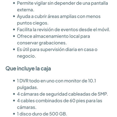Sistema de cámaras de seguridad con cable para exteriores, cámaras CCTV de 5MP con detección de movimiento 🌐 - 7/7