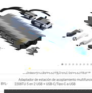 Adaptador Acoplamiento Multifuncional 5 en 2 usb-c USB 3.0 Rj45 58483450 - Img 50387842