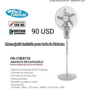 Ventilador Recargable de pedestal Sankey con mensajería incluida rebajado a 85 - Img 55479030