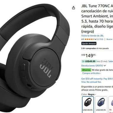 🎧 JBL Tune 770NC – NUEVOS | Cancelación de Ruido + Sonido JBL Pure Bass🎧 - Img 101277261