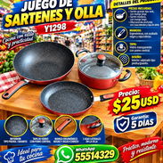 JUEGO DE SARTENES Y OLLA Y1298, ENTREGA DE FACTURA PARA SU GARANTÍA. VARIEDAD DE SARTENES, OLLAS Y CACEROLAS NUEVAS - Img 57264397