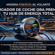 Cargador de coche (auto /  carro / vehículo) USB Rápido con múltiples puertos    ✅️6 Puertos Carga Rápida para cargar - Img 54045915