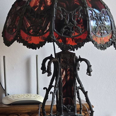 Vendo lampara de techo con vitral y dos apliques a juego. - 8/10