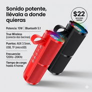 🔥 BOCINAS BLUETOOTH BOC060 1HORA – SOLO $22 CADA UNA 🔥  Llévate buen sonido a un precio económico 💥 Ideal para casa, - Img 55117418
