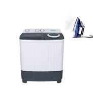 LAVADORA SEMIAUTOMÁTICA 9KG + PLANCHA A VAPOR ROYAL $190.00 - Img 54893610