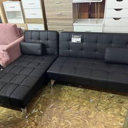 Sofá cama en L de color negro confort y calidad nuevos en caja importados - Img 54602715