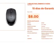Tu oficina pro usando el Mouse Inalámbrico 1HORA de 0.40 lb hoy mismo pro ya VPT#-0207 - Img 55666513