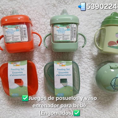 ✅️JUEGO DE POSUELO CON CUCHARA Y VASO ENTRENADOR PARA SU BEBÉ✅️con absorvente SON ENGOMADOS📲53902244 - 3/3