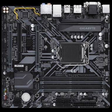 Kit Motherboard GIGABYTE B360M D3H GSM 8va/9na Gen con micro i3 de 8va y RAM 4GB DDR4 + su chapilla y CD de instalación - Img 124204487