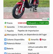 Bicimoto Topmaq Evolution 48V-45Ah 3000W Autonomía: 80 -  Papeles de importación Garantí 1 mes para la batería Mensajerí - Img 50134629