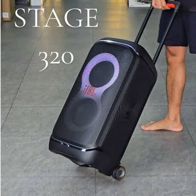 Pareja de Bafles - JBL PartyBox Stage 320 - Con sus Tripodes y Equipo USB de Luz Laser y Efectos - Img 126905713