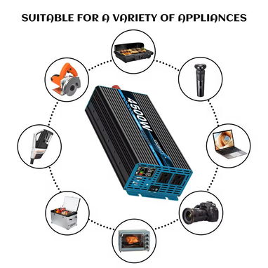 XDZWATT Inverter de onda pura 2200W Continuos 4500W pico 12v a 120v 60hz - Img 114141119