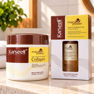 Set Karseell para el cabello: mascarilla reparadora + aceite de brillo - Img 57707662
