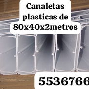 Canaletas plásticas de 80x40mm de 2 metros de largo - Img 58450432