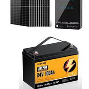 ☀️Kit de 4kw SOLO 110 vol -2 Panles solares bifaciales 600 Wats ( las bases que son utilizadas incluidas en las instala - Img 58152858