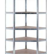 Estanteria Esquinera Galvanizada 5 Baldas Ajustable Dimensiones: 180x90x40 Peso Total: 875Kg - Img 57912132