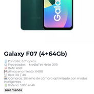 Samsung Galaxy f07 4/64 gb mas cargador incluido, dual sim 30 dias de garantía x escrito mas modelo al whatsa tienda - Img 55964575
