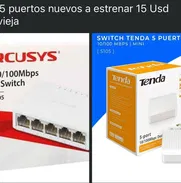 Switch de 5 puertos nuevos a estrenar 15 Usd Habana vieja SWITCH TENDA 5 PUERTOS - Img 49518943