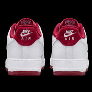 Zapatillas Nike Air Force 1 blancas con detalles en rojo burdeos #38.5 - Img 56884750