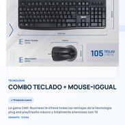 ✨ *COMBO TECLADO + MOUSE‑IGGUAL* - Img 56518906