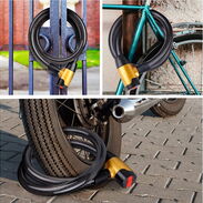 Candados de cable para moto bicimotos bicicletas con dos llaves - Img 43484797