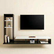 Mueble bajo para TV aéreo en MDF HIDROFUGO con acabado en esmalte sintético, de estilo moderno y líneas rectas. - Img 54154551
