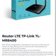Router TP-Link TL‑MR6400 - Img 56543593