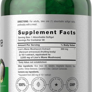 Melena de León 3000mg (Horbäach · 80 cápsulas blandas) - 2/6