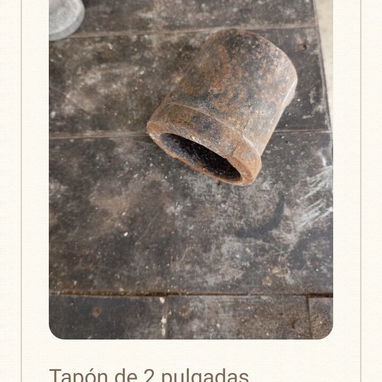 Piezas para plomería, galvanizadas medidas atipicas. - 4/8