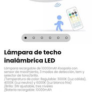 Lámpara de techo inalámbrica LED recargable de 10000mAh Koopala con sensor de movimiento - Img 56944818