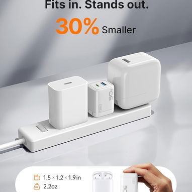 CARGADOR INIU 30W GAN USB-C CARGA RÁPIDA DOBLE PUERTO + 2 CABLES USB-C ENVÍO DISPONIBLE + GARANTÍA - Img 124126103