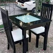 Mesa y 2 Sillas de Madera. ENVÍO GRATIS!!! - Img 57879623