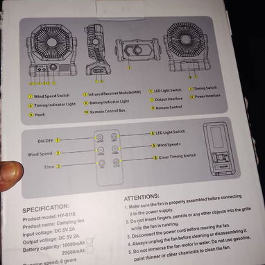 Ventiladores recargables son de  10000 mAH - Img 123064935
