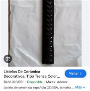 Listelos o manta juntas de cerámica color negro trenzado marca corona - Img 45641372