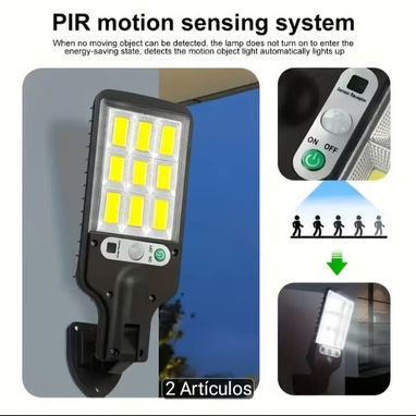 Luz Solar LED 108 COB con Sensor de Movimiento - 4/5