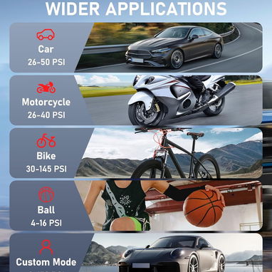 🚗 COMPRESOR PORTÁTIL DIGITAL INFLAVIVE 150 PSI | AUTOS, MOTOS, BICIS Y BALONES | RECARGABLE. ENVÍO DISPONIBLE - Img 109631207
