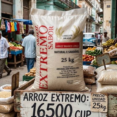 Azúcar blanca de importación y arroz brasileño - Img 123387796
