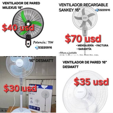 Ventilador recargable Sankey(factura mensajería garantía)53220916 - Img 106033295