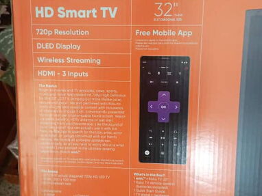Televisor HD smart TV nuevo en caja Onn. De 32 pulgadas - Img 64027346