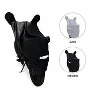 Funda Moto Negra Costuras Reforzadas, Capa de Lluvia Moto Reflectante Ligera . - Img 56904338